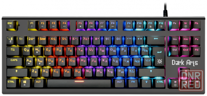 Механическая клавиатура Defender Dark Arts Gk-375 Ru, Rainbow,87 клавиш (арт-6080) Макеевка - изображение 1