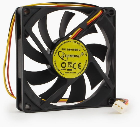 Вентилятор для корпуса Gembird D8015bm-3 (арт-2438) Макеевка