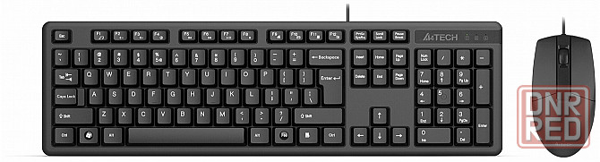 Комплект клавиатура + мышь A4tech Kk-3330s, черный (арт-7203) Макеевка - изображение 1