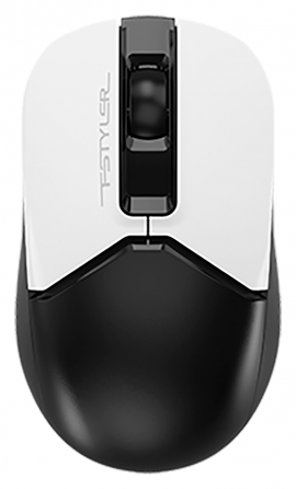 Мышь A4tech Fstyler Fb12 белый/черный оптическая (1200dpi) беспроводная Bt/Radio Usb (3but) (арт-576 Макеевка