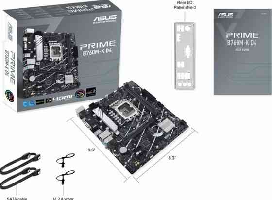 Материнская плата Asus Prime B760m-K D4 Socket 1700 B760 2xddr4 1xpci-E 16x 2xpci-E 1x 4xsata Iii Ma Донецк