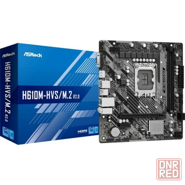 Материнская плата Asrock H610m-Hvs/M.2 R2.0 Lga1700 (арт-2551) Донецк - изображение 1