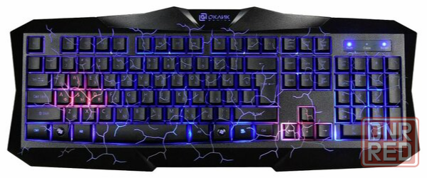 Игровой комплект Oklick Hs-Hkm100g черный 2.2м мониторы оголовье Hs-Hkm100g (арт-6440) Макеевка - изображение 3