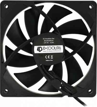 Вентилятор для корпуса Id-Cooling 120x120mm 3pin 1250rpm Black (Fl-12025k) (арт-3988) Донецк