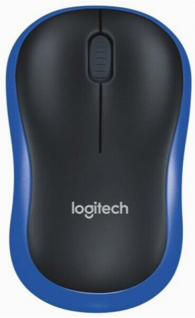 Мышь беспроводная Logitech M185 Black/Blue (арт-9932) Макеевка