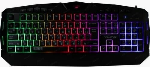 Клавиатура Qumo Antares K60, игровая, проводная, мембранная, 114 клавиш, Usb, подсв, чёрная (арт-207 Макеевка