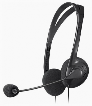 Наушники с микрофоном (гарнитура) Defender Hn-102, проводная, 1,8 м, стерео, с оголовьем, регулятор Донецк