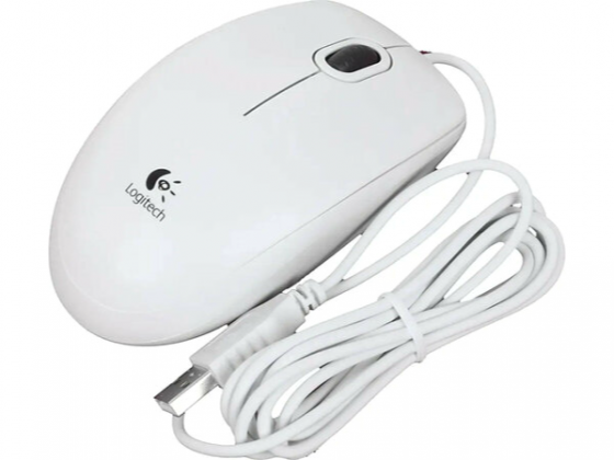 Мышь проводная Logitech B100 910-003360, 800dpi, белый (арт-8895) Макеевка
