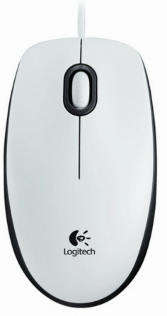 Мышь проводная Logitech B100 910-003360, 800dpi, белый (арт-8895) Макеевка