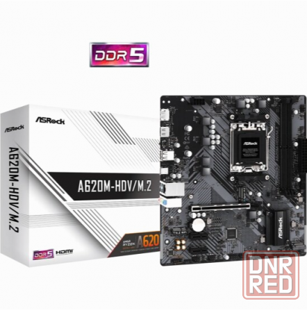 Материнская плата Asrock A620m-Hdv/M.2 (Am5, Matx) (арт-2098) Донецк - изображение 1