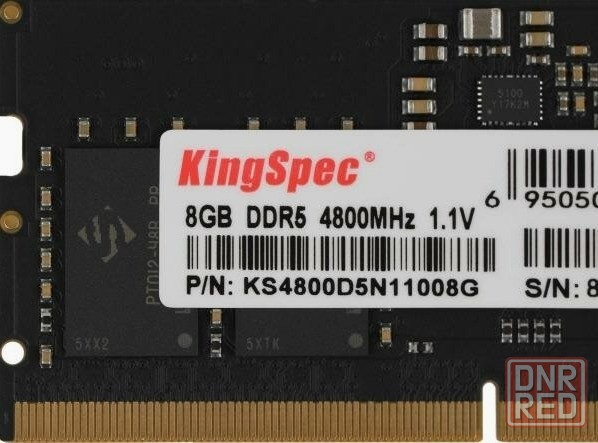 Оперативная память Dimm Kingspec Ddr5 8gb 4800mhz Ks4800d5n11008g Rtl Pc5-38400 Cl40 Dimm 288-Pin 1. Донецк - изображение 3