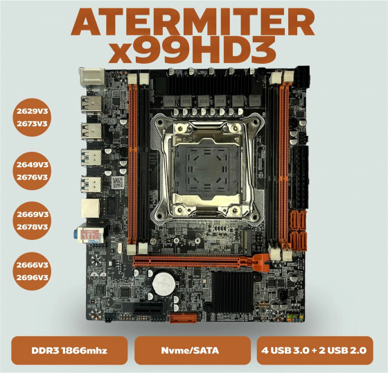 Материнская плата Atermiter X99 Hd3 (арт-8317) Донецк