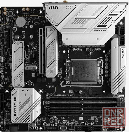Материнская плата Msi Mag B760m Mortar Wifi Ii Matx Lga1700 4ddr5 Pci-Ex16 Pci-Ex4 3m.2 4sata3 Usb3. Донецк - изображение 2