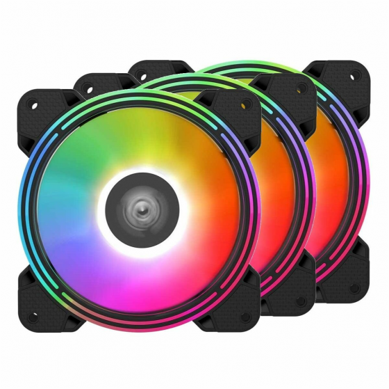 Комплект вентиляторов для корпуса 3шт. Alseye Halo 4.0-B Kit Argb (арт-4586) Донецк