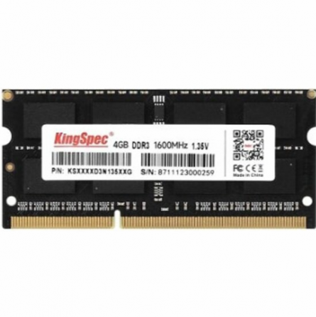 Оперативная память Kingspec So-Dimm Ddr3l 4gb 1600mhz Pc-12800 Cl11 (Ks1600d3n13504g) (арт-3435) Донецк