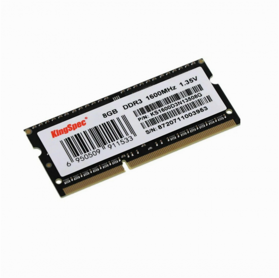 Оперативная память Sodimm Ddr3 Pc3-12800 Kingspec Ks1600d3n13508g, 1х8 гб, 1.35 в кол-во модулей: 1, Донецк