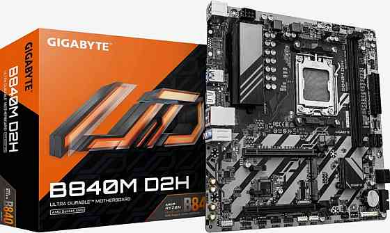 Материнская плата Gigabyte B840m D2h, Socket Am5, Amd B840, Matx, Ret (арт-5456) Донецк