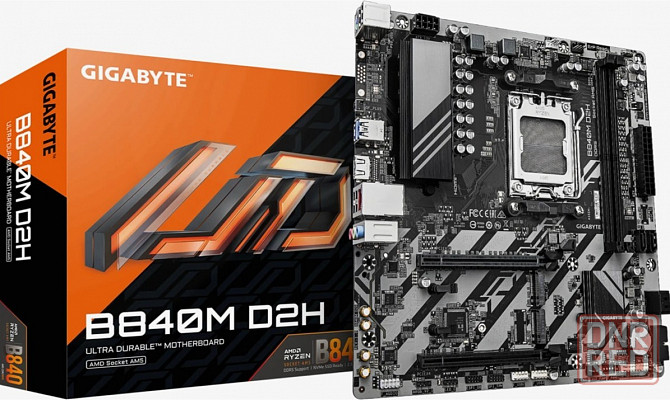 Материнская плата Gigabyte B840m D2h, Socket Am5, Amd B840, Matx, Ret (арт-5456) Донецк - изображение 1