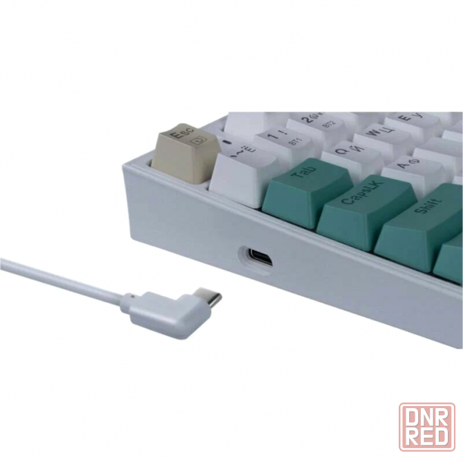 Игровая клавиатура Redragon Veigar Ru, Rgb, Bt+2.4g, бело-голубой, беспроводная (арт-1927) Макеевка - изображение 4