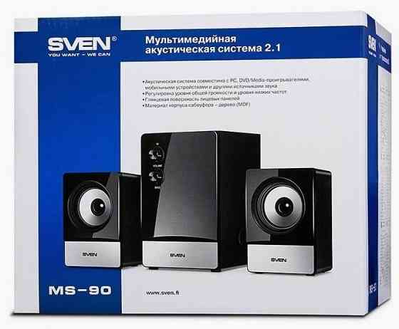 Акустическая система Sven Ms-90, чёрный 2.1, мощность(Rms): 5 вт+2x.2.5 вт (арт-1893) Макеевка