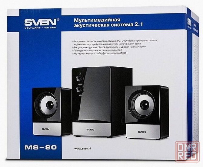 Акустическая система Sven Ms-90, чёрный 2.1, мощность(Rms): 5 вт+2x.2.5 вт (арт-1893) Макеевка - изображение 4
