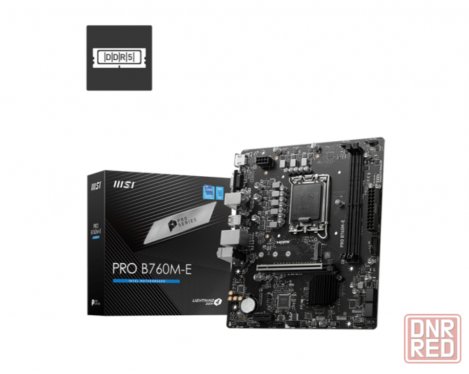 Материнская плата Msi Pro B760m-E Ddr5, Lga 1700, Intel B760, Matx, Ret (арт-2204) Донецк - изображение 2