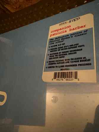 Patricia Barber - Companion 1Step Impex 45rpm 2LP box limited Пластинка Новая Донецк