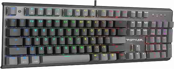 Клавиатура A4tech Fstyler Fs100 Neon механическая черный Usb For Gamer Led (Fs100) (арт-1385) Макеевка