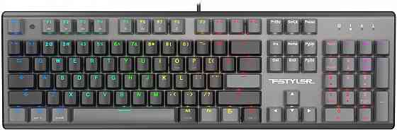 Клавиатура A4tech Fstyler Fs100 Neon механическая черный Usb For Gamer Led (Fs100) (арт-1385) Макеевка