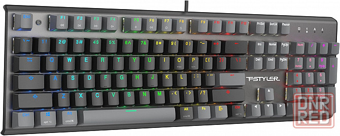 Клавиатура A4tech Fstyler Fs100 Neon механическая черный Usb For Gamer Led (Fs100) (арт-1385) Макеевка - изображение 3