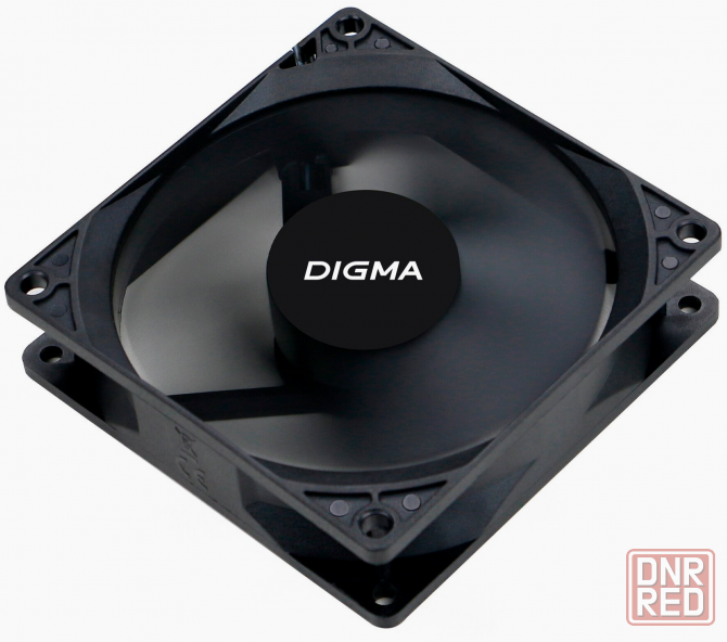 Вентилятор Digma Dfan-90 90х90x25 черный 3-Pin 4-Pin (Molex) Ret (арт-1116) Донецк - изображение 2