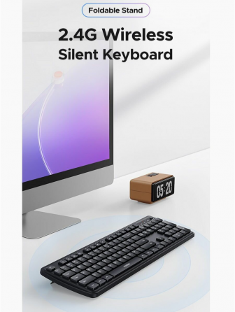 Беспроводная клавиатура Ugreen K331 (55654) Wireless Keyboard 2.4ghz Ru. цвет: черный (арт-2114) Макеевка
