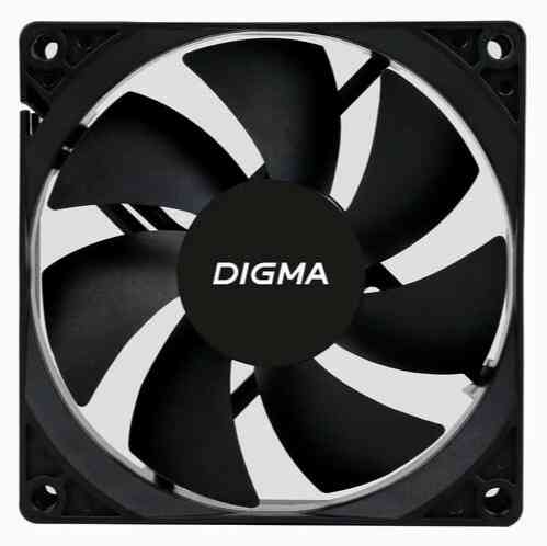 Вентилятор Digma Dfan-90 90х90x25 черный 3-Pin 4-Pin (Molex) Ret (арт-6769) Макеевка