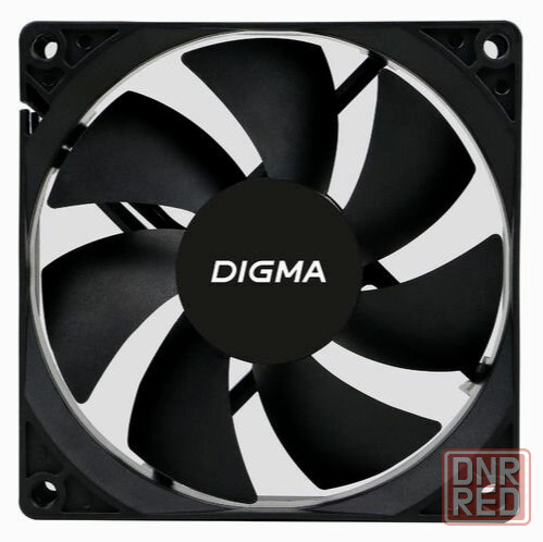 Вентилятор Digma Dfan-90 90х90x25 черный 3-Pin 4-Pin (Molex) Ret (арт-6769) Макеевка - изображение 1