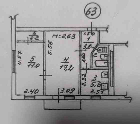 2 комнатная квартира пр.Ленина 94 Мариуполь