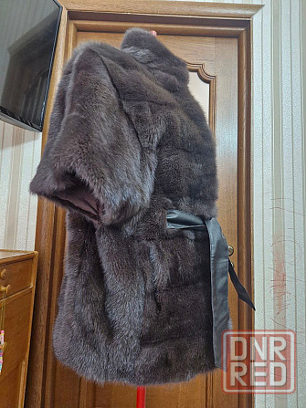 р.44-48 Шубка жилетка норка графит Макеевка - изображение 5