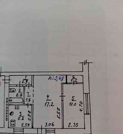 Продажа 2-х комнатной квартиры в Калининском р-не Донецк