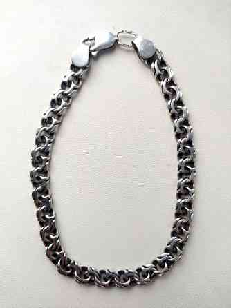 Браслет мужской серебряный Донецк