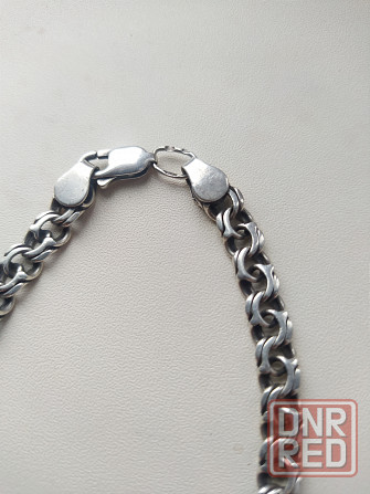 Браслет мужской серебряный Донецк - изображение 2
