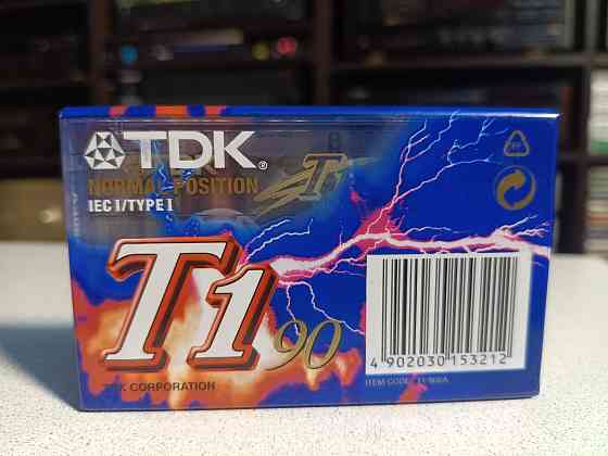Запечатанная аудиокассета TDK- T1-90 -Type I Донецк