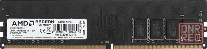 Оперативная память Amd Ddr4 4gb 3200mhz Pc-25600 (R944g3206u2s-U) Box (арт-3556) Донецк - изображение 1