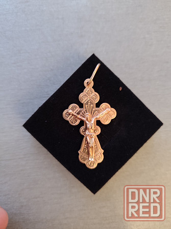 Крест золотой, пр.585 Донецк - изображение 2
