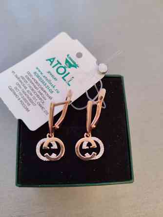 Новые золотые серьги Gucci Донецк