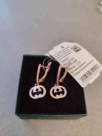 Новые золотые серьги Gucci Донецк