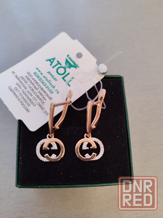 Новые золотые серьги Gucci Донецк - изображение 4