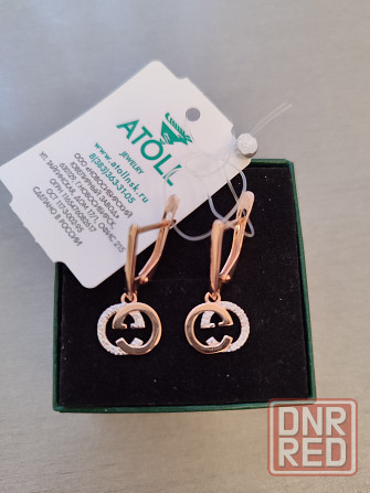 Новые золотые серьги Gucci Донецк - изображение 5