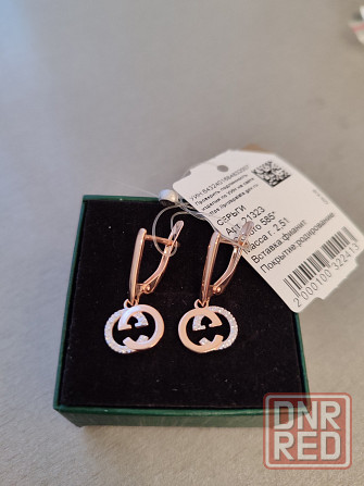 Новые золотые серьги Gucci Донецк - изображение 2