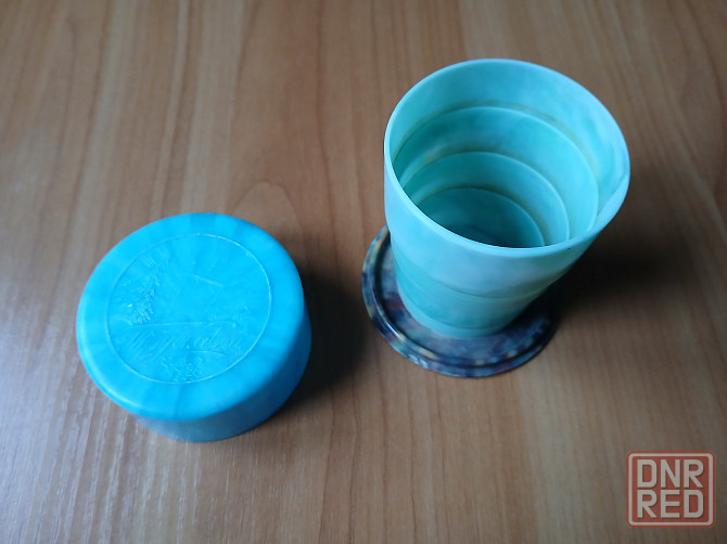 Стакан складной пластмассовый 100мл Трускавец ссср Донецк - изображение 1