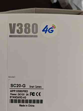 4G Уличная камера видеонаблюдения с сим картой V380: двойной объектив 4МП Новая Донецк