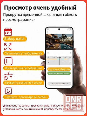 4G Уличная камера видеонаблюдения с сим картой V380: двойной объектив 4МП Новая Донецк - изображение 5